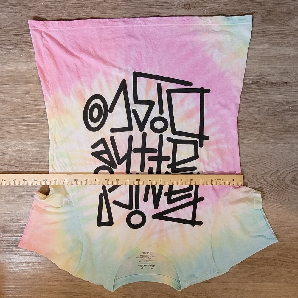 Panic! At The Disco Pastel Tie-dye T-shirt Fitted Junior Women's XL Hot Topic - Picture 6 of 7